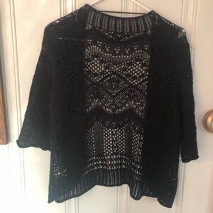 JM collection netlike sweater. Hangs nicely